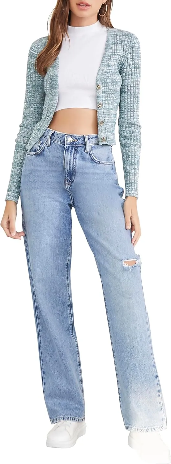 Forever 21 Women's Marled Cardigan Sweater