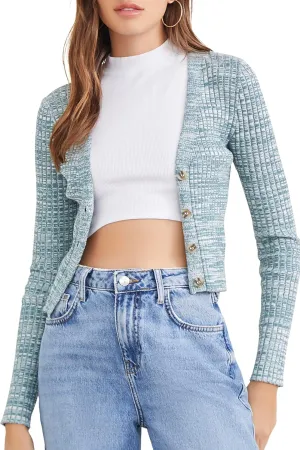 Forever 21 Women's Marled Cardigan Sweater