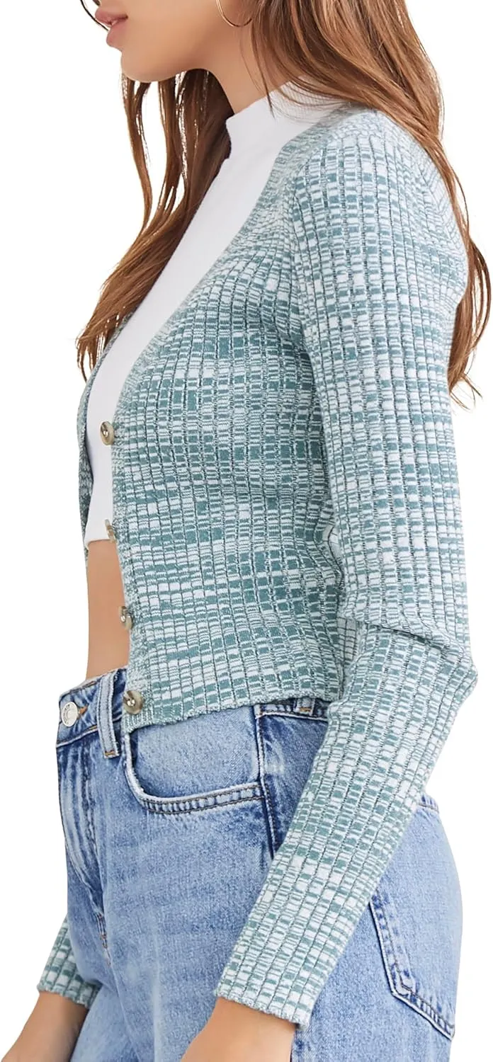 Forever 21 Women's Marled Cardigan Sweater