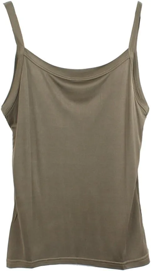 Forever Angel Women's Basic Solid 100% Silk Camisole Cami Tank Top