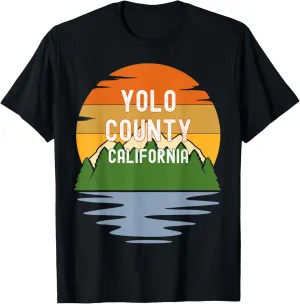 From Yolo County California Vintage Sunset T-Shirt