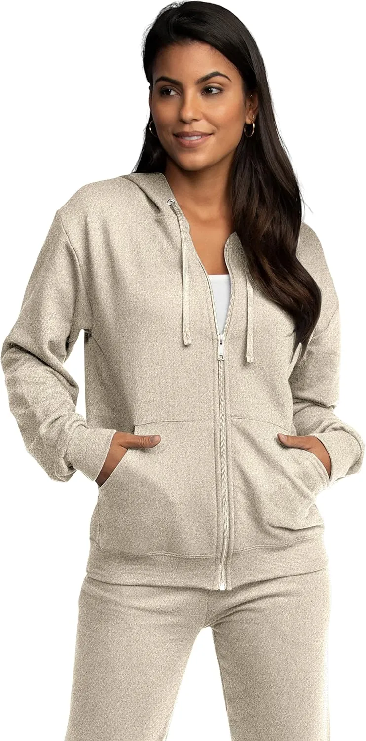 Fruit of the Loom Unisex Adult EverSoft Fleece Full Zip Hoodie Sweatshirt