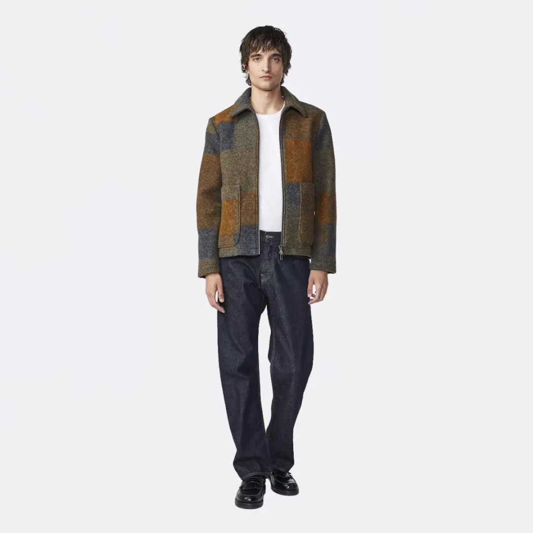 Gael 8267 Wool Jacket (Brown Check)