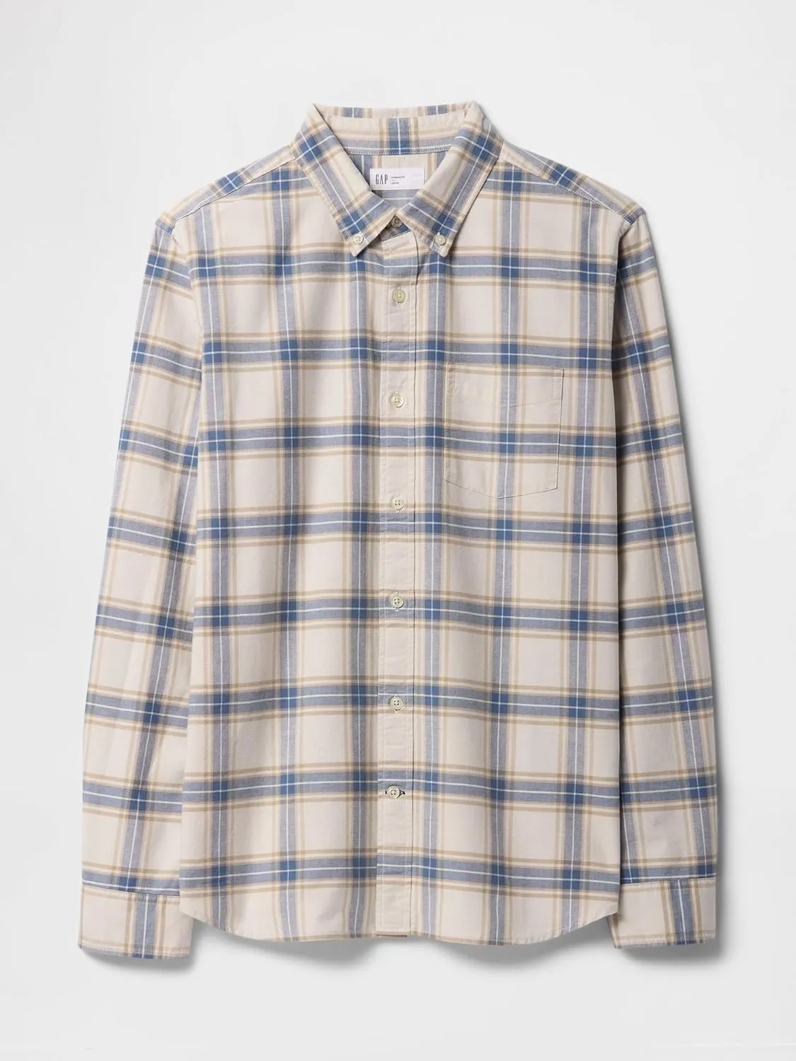 GAP Men's Long Sleeve Oxford Button Down Shirt