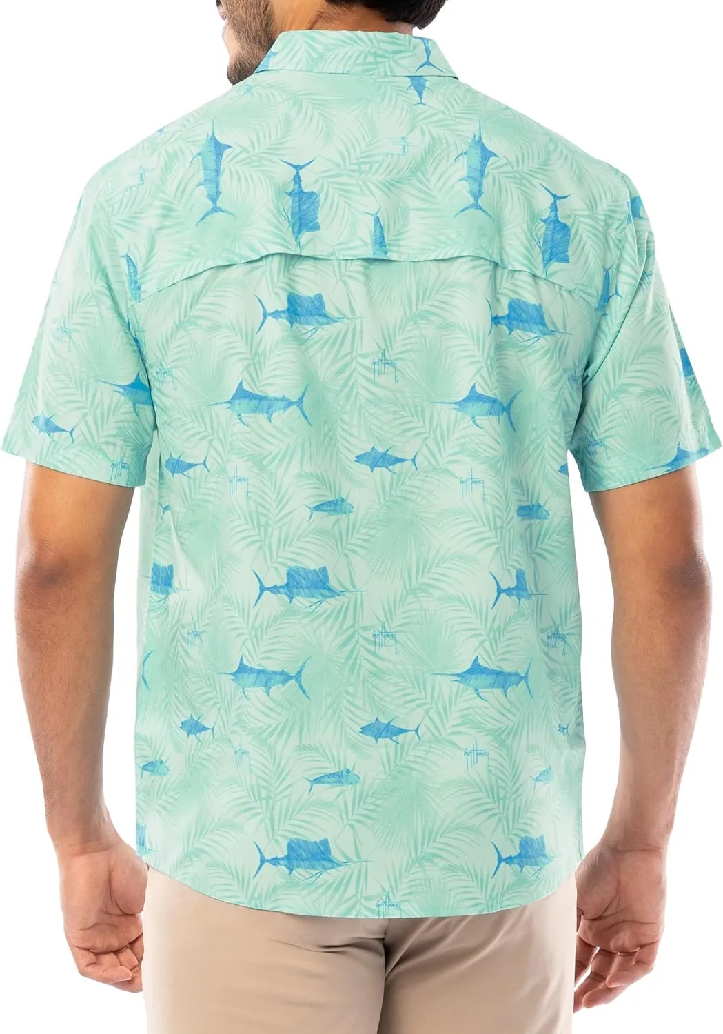 Guy Harvey Men's Short Sleeve Performance Fishing Shirt
