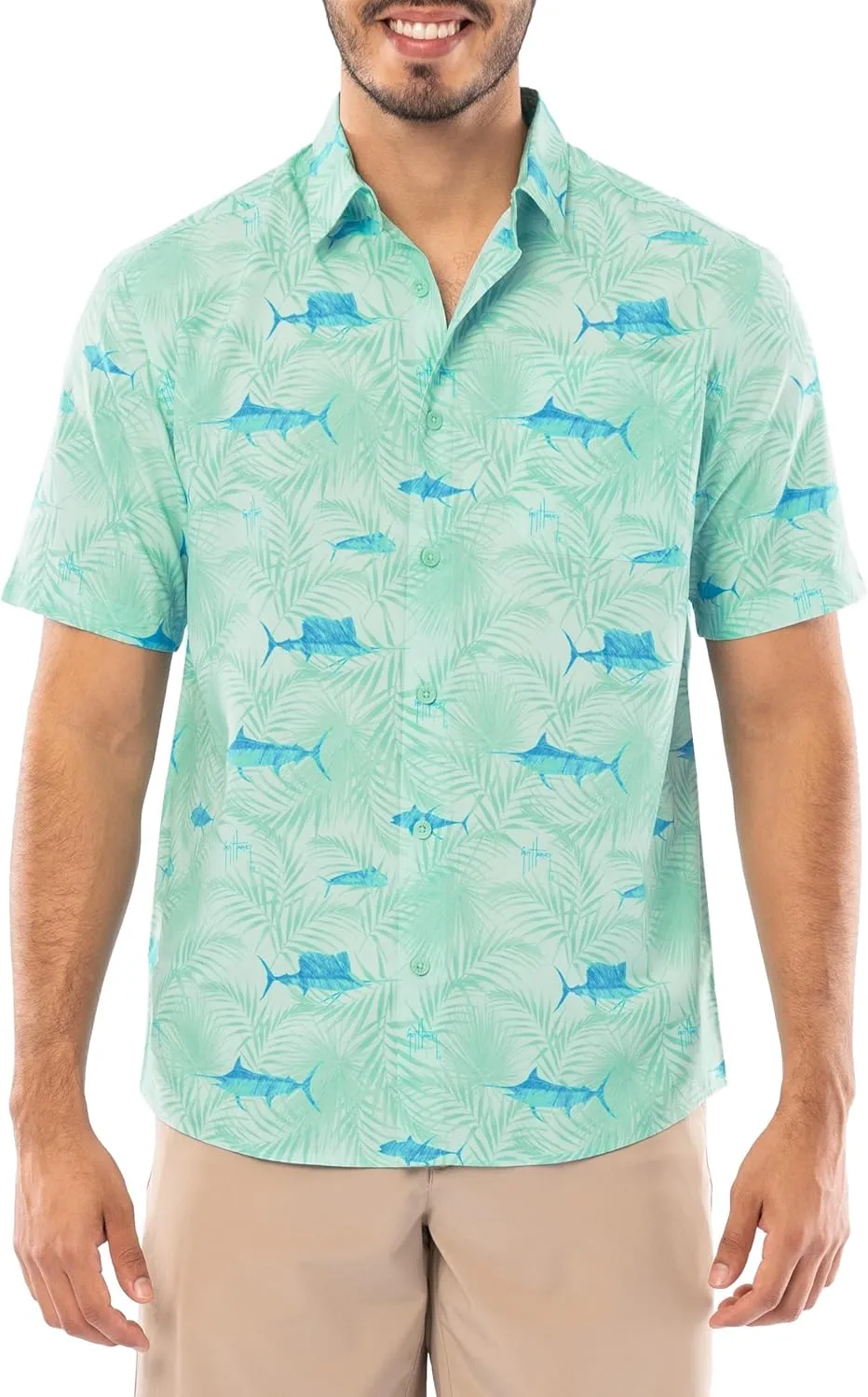 Guy Harvey Men's Short Sleeve Performance Fishing Shirt
