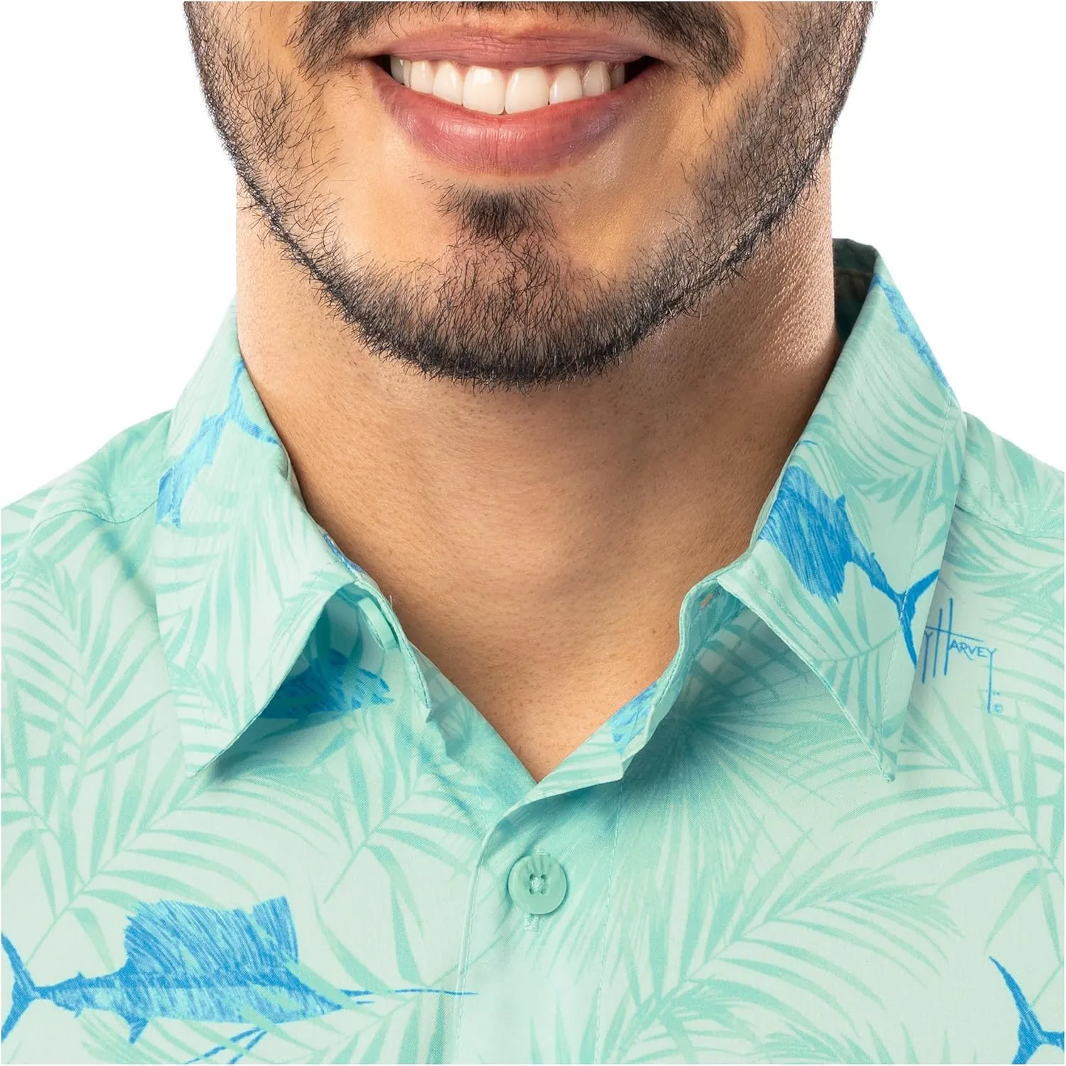 Guy Harvey Men's Short Sleeve Performance Fishing Shirt