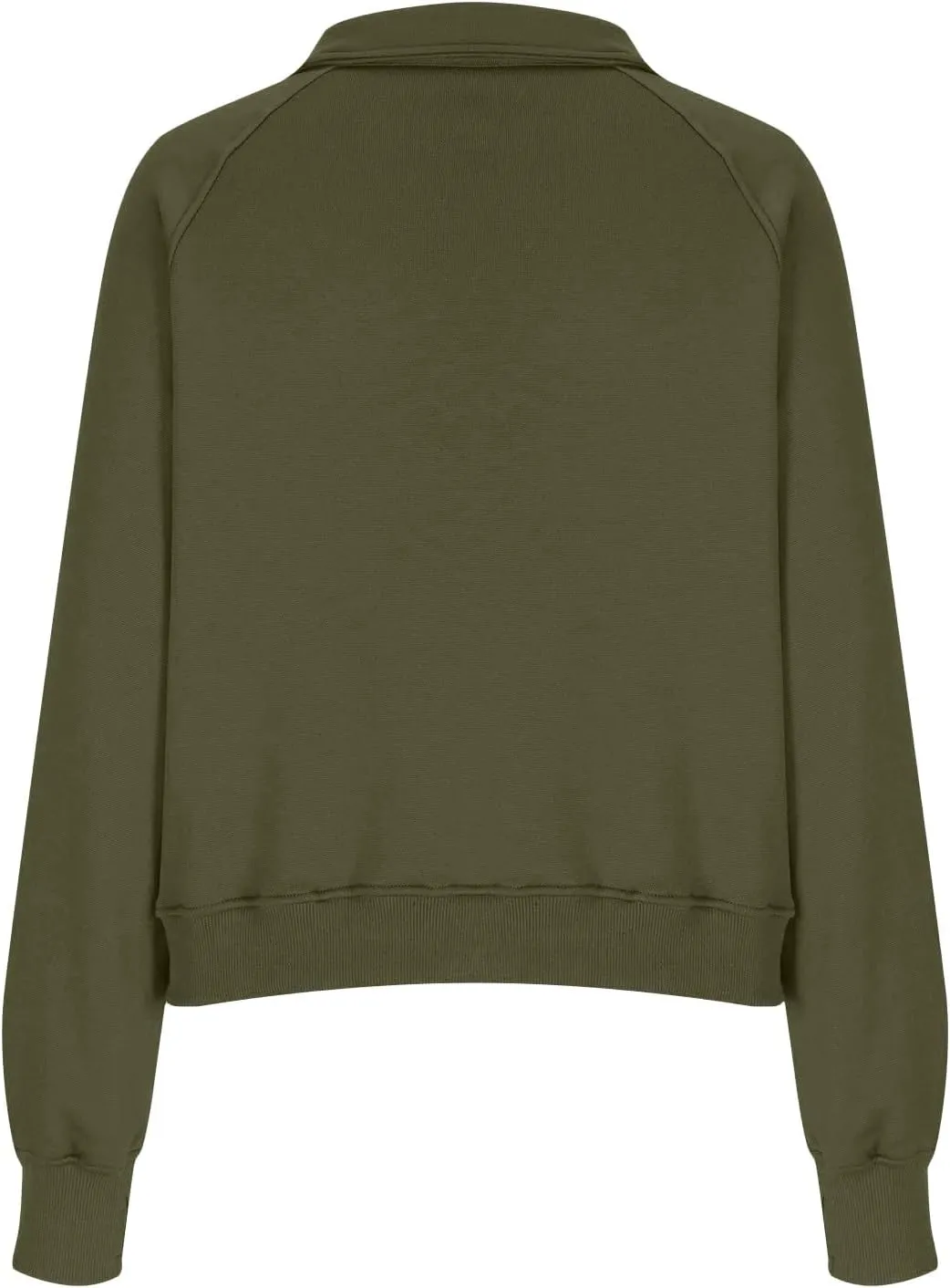 Half Zip Pullover Women Fall Fleece Oversized Sweatshirt Trendy 1/4 Zip Hoodie Y2k Cropped Sweater with Thumb Hole