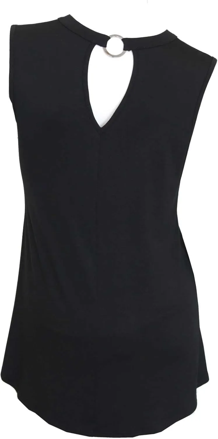 Harley-Davidson Women's Embellished Against The Wind Sleeveless Tank Top, Black