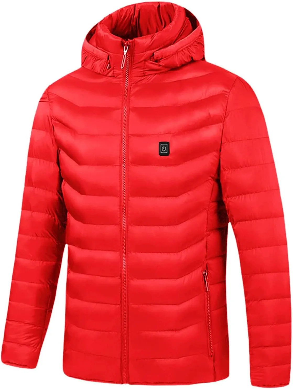 Heated Down Jacket Lightweight Puffer Heating Coat for Men Women Heated Coat for Unisex (Battery Pack no Include)