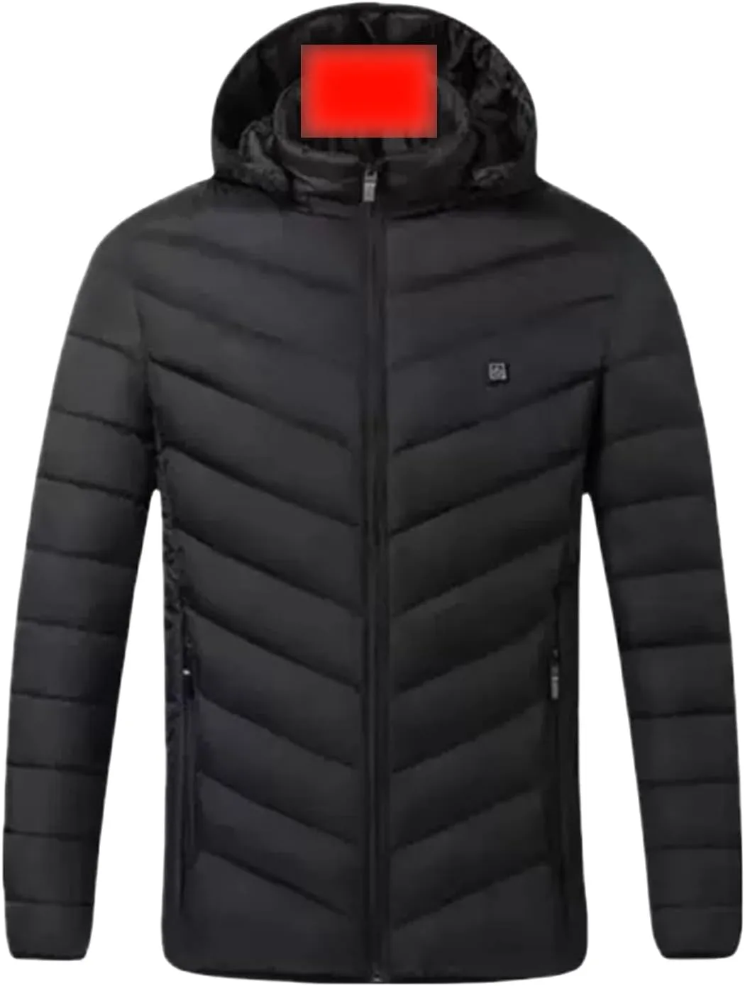 Heated Down Jacket Lightweight Puffer Heating Coat for Men Women Heated Coat for Unisex (Battery Pack no Include)