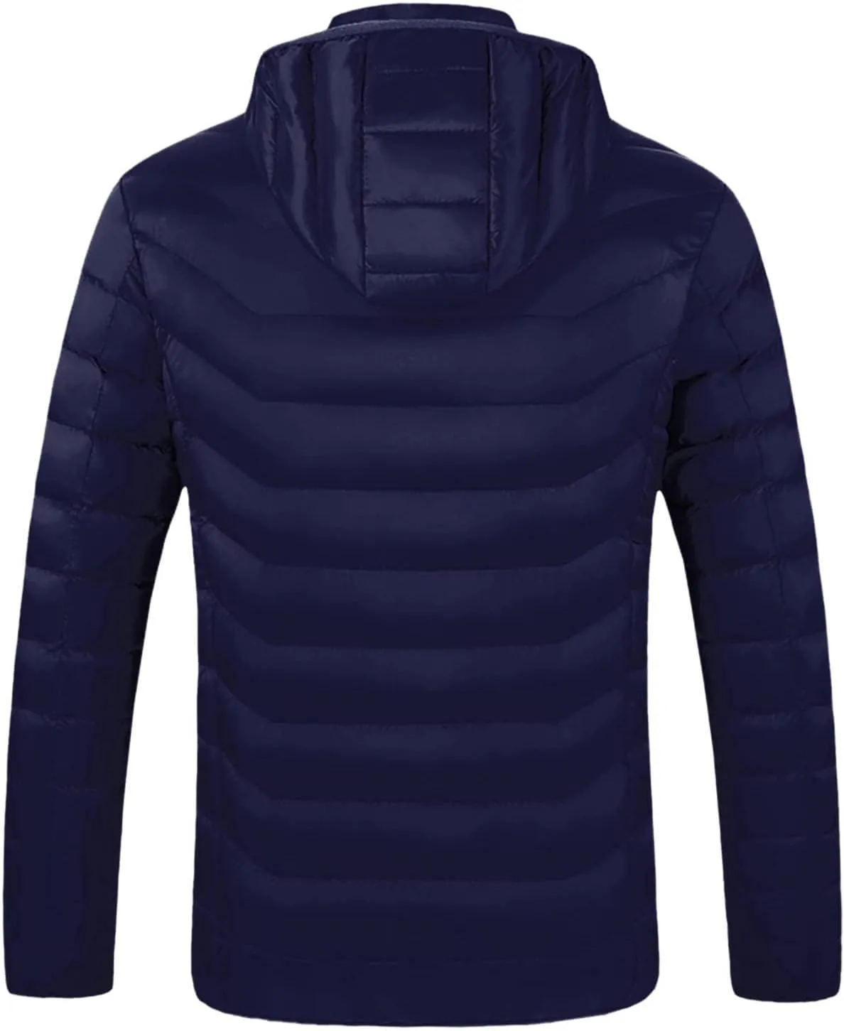 Heated Down Jacket Lightweight Puffer Heating Coat for Men Women Heated Coat for Unisex (Battery Pack no Include)