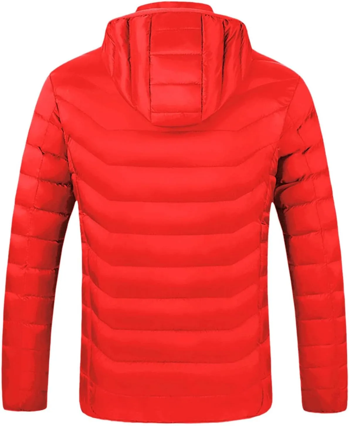 Heated Down Jacket Lightweight Puffer Heating Coat for Men Women Heated Coat for Unisex (Battery Pack no Include)