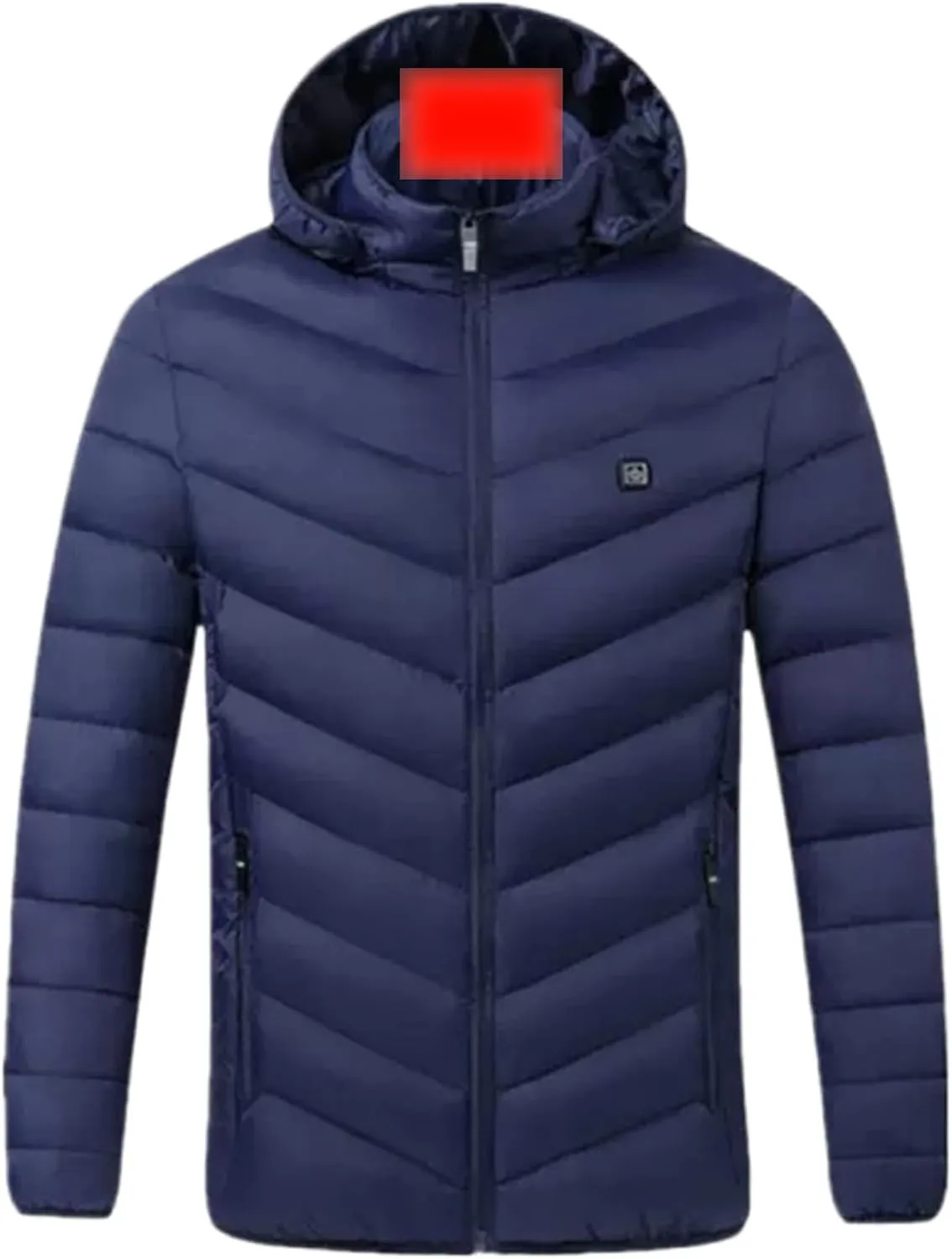 Heated Down Jacket Lightweight Puffer Heating Coat for Men Women Heated Coat for Unisex (Battery Pack no Include)