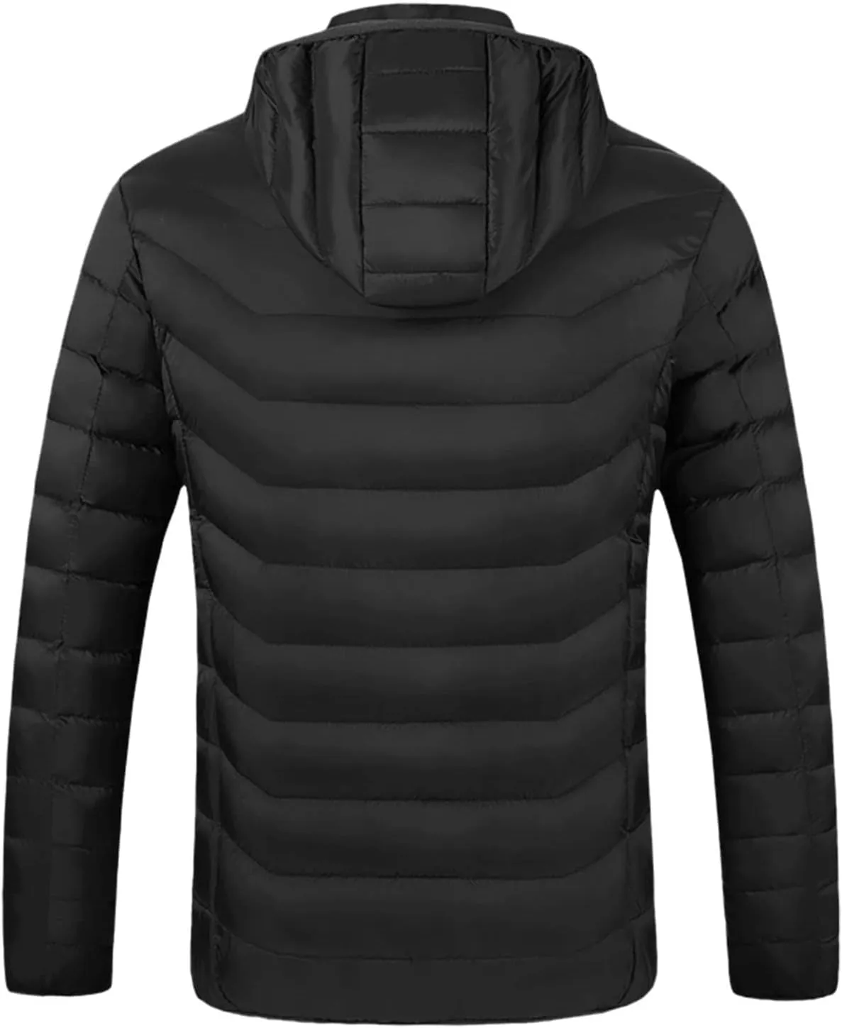 Heated Down Jacket Lightweight Puffer Heating Coat for Men Women Heated Coat for Unisex (Battery Pack no Include)