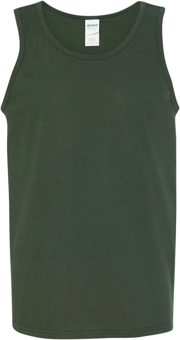 Heavy Cotton Tank Top (G520) Forest Green, M (Pack of 12)