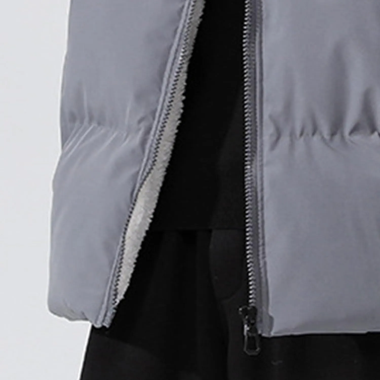 JEShifangjiusu Men'S Thicken Puffer Jacket Lightweight Water-Resistant Warm Winter Coat Full Zip Up Cotton-Padded Jackets