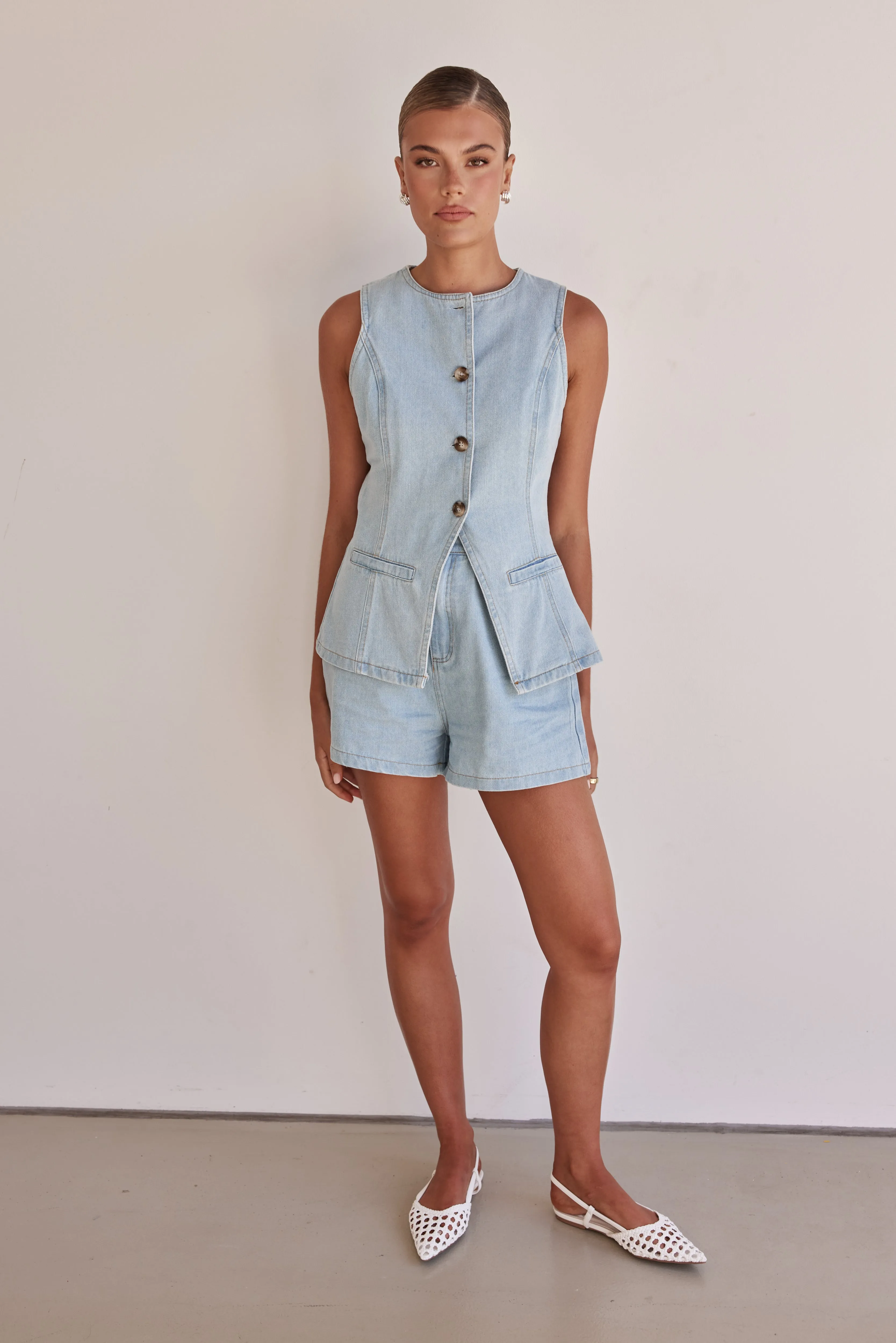 Jules Denim Set (Light Blue)