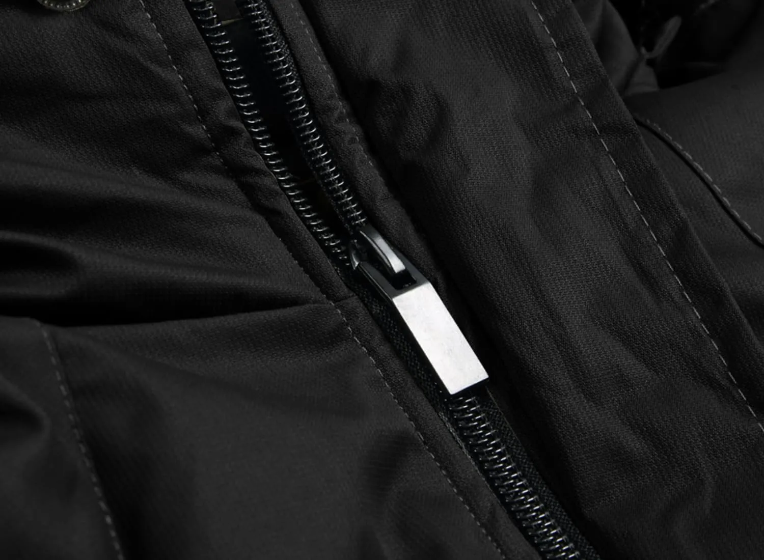 Keevoom Men's Waterproof Ski Jacket Winter Warm Snow Coat Windproof Mountain Raincoat Snowboarding Hooded Jackets for Mens (Black,L)