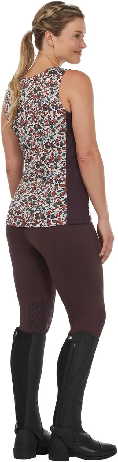 Kerrits Women's Breeze Ice Fil Equestrian Tank Top  Ultra-Lightweight, Cooling Horse Print Shirt, Great for Summer