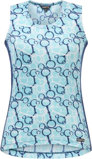 Kerrits Women's Breeze Ice Fil Equestrian Tank Top  Ultra-Lightweight, Cooling Horse Print Shirt, Great for Summer