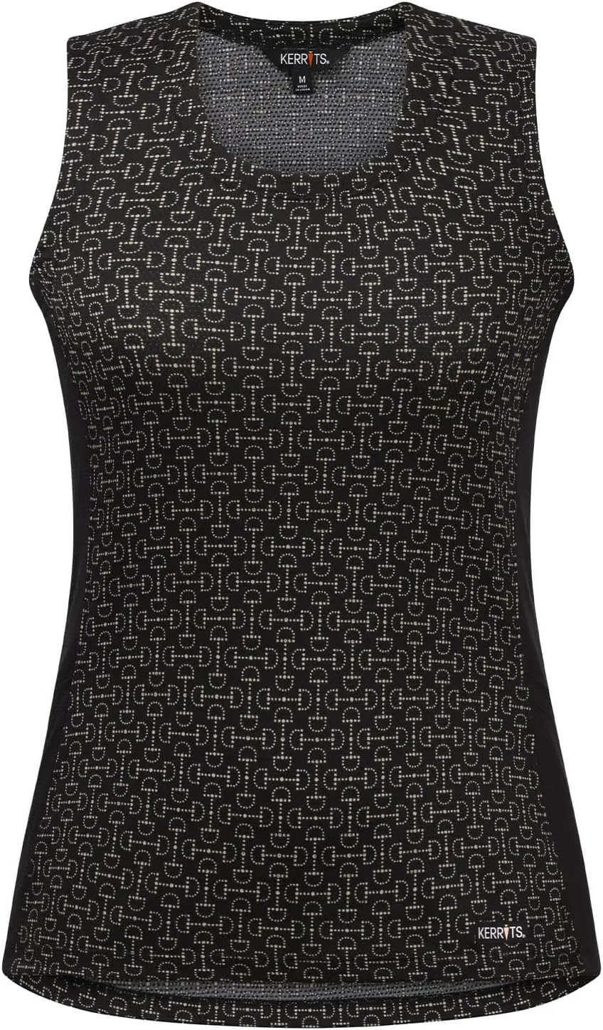 Kerrits Women's Breeze Ice Fil Equestrian Tank Top  Ultra-Lightweight, Cooling Horse Print Shirt, Great for Summer