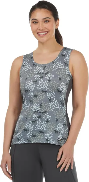 Kerrits Women's Breeze Ice Fil Equestrian Tank Top  Ultra-Lightweight, Cooling Horse Print Shirt, Great for Summer