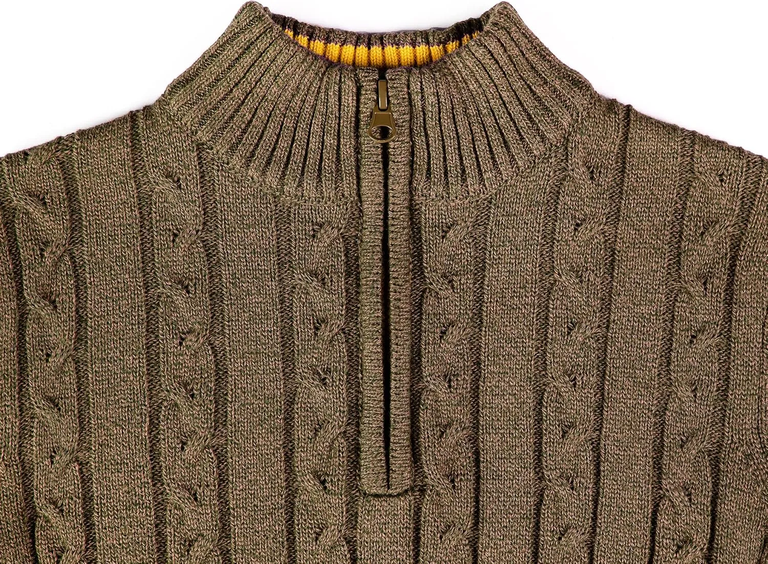 Kid Nation Boys Sweater 100% Cotton Quarter Zip Sweater Kids Cable Knit Casual Pullover (Previously Amazon Essentials)