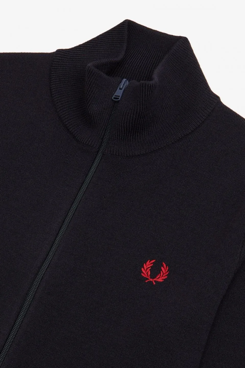 Knitted Track Jacket (Navy)