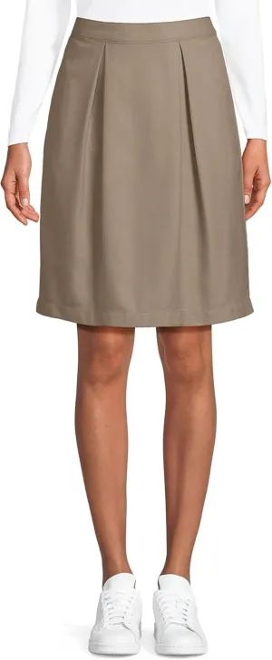 Lands' End School Uniform Women's Solid Pleated Skort Top of Knee