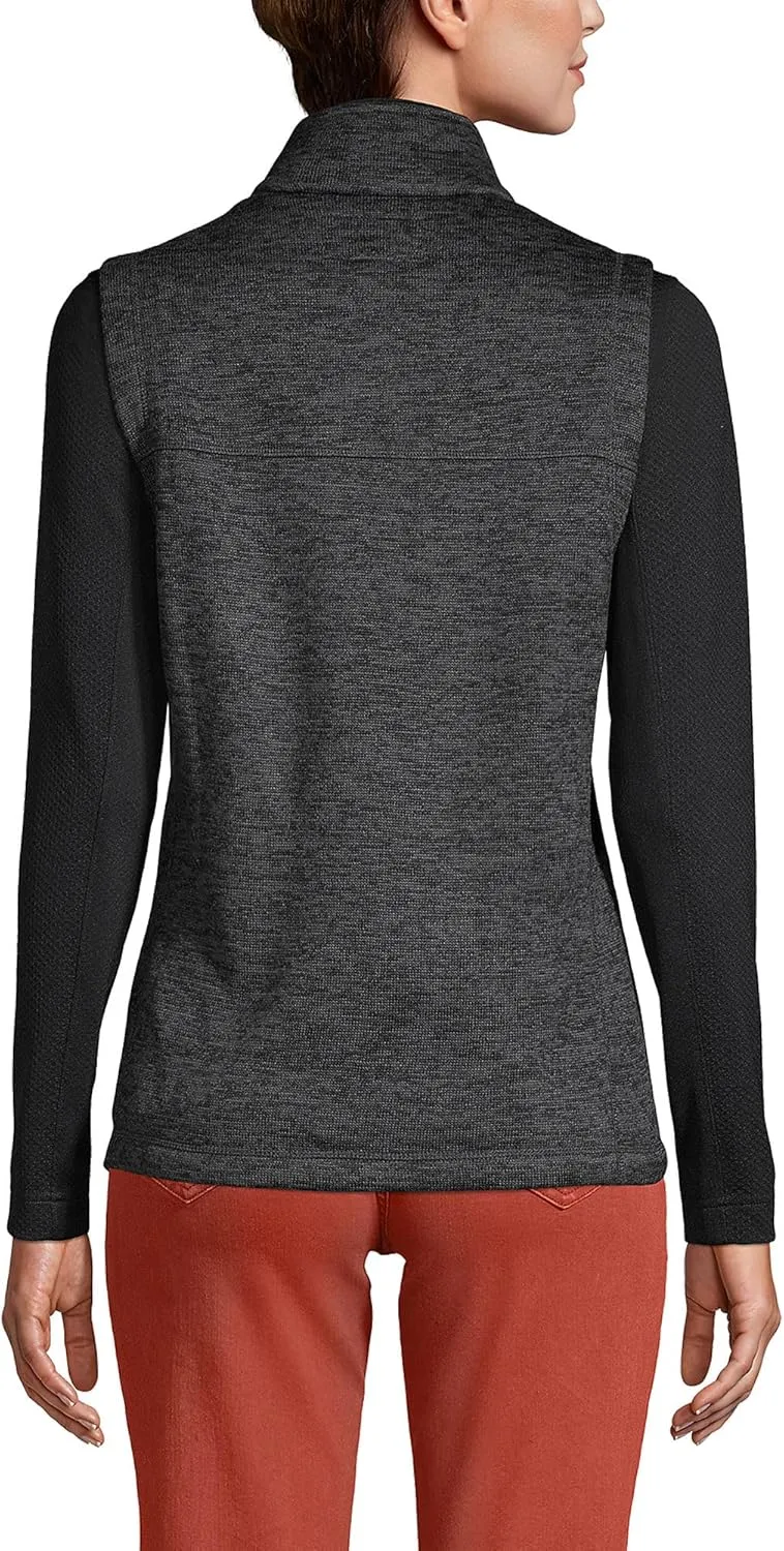 Lands' End Women's Sweater Fleece Vest