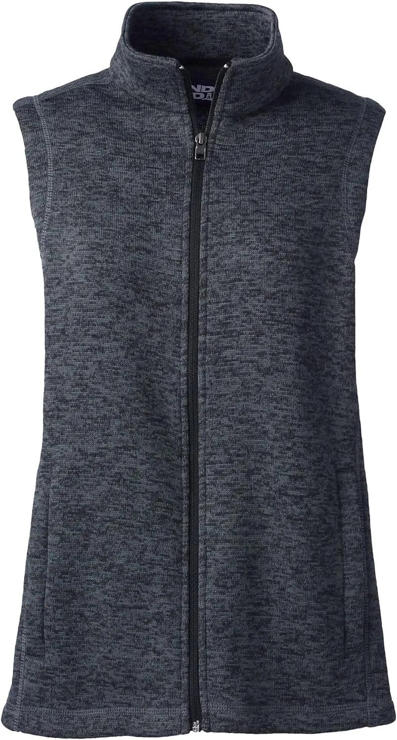 Lands' End Women's Sweater Fleece Vest