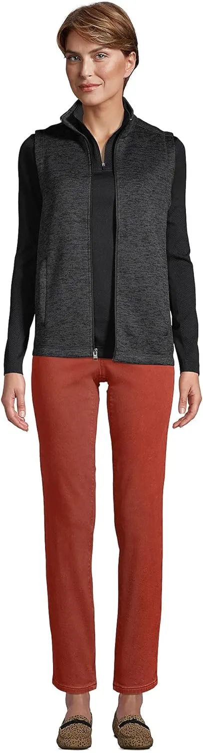 Lands' End Women's Sweater Fleece Vest