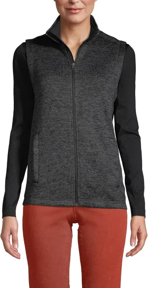 Lands' End Women's Sweater Fleece Vest