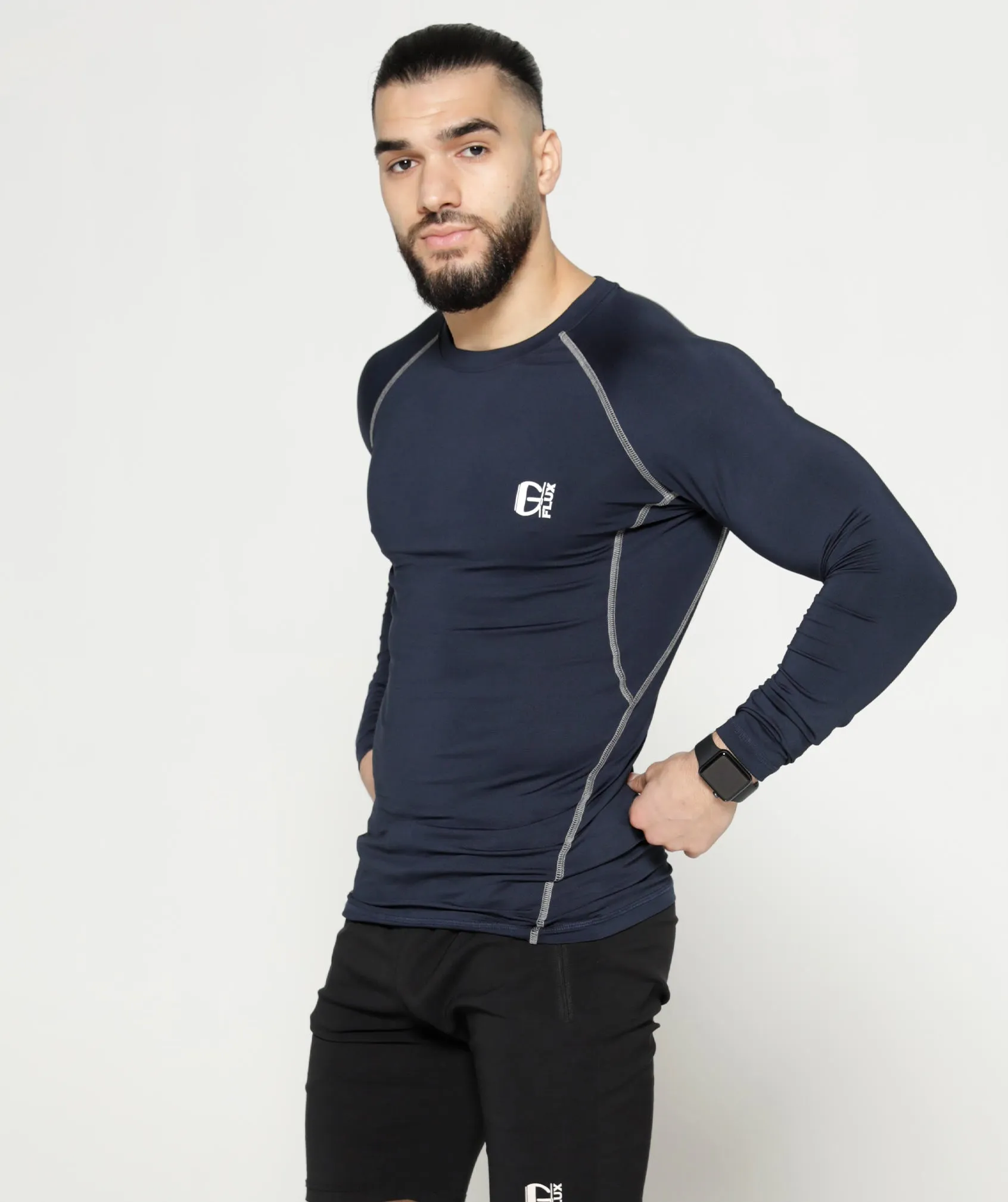 Long Sleeve Compression T | Navy