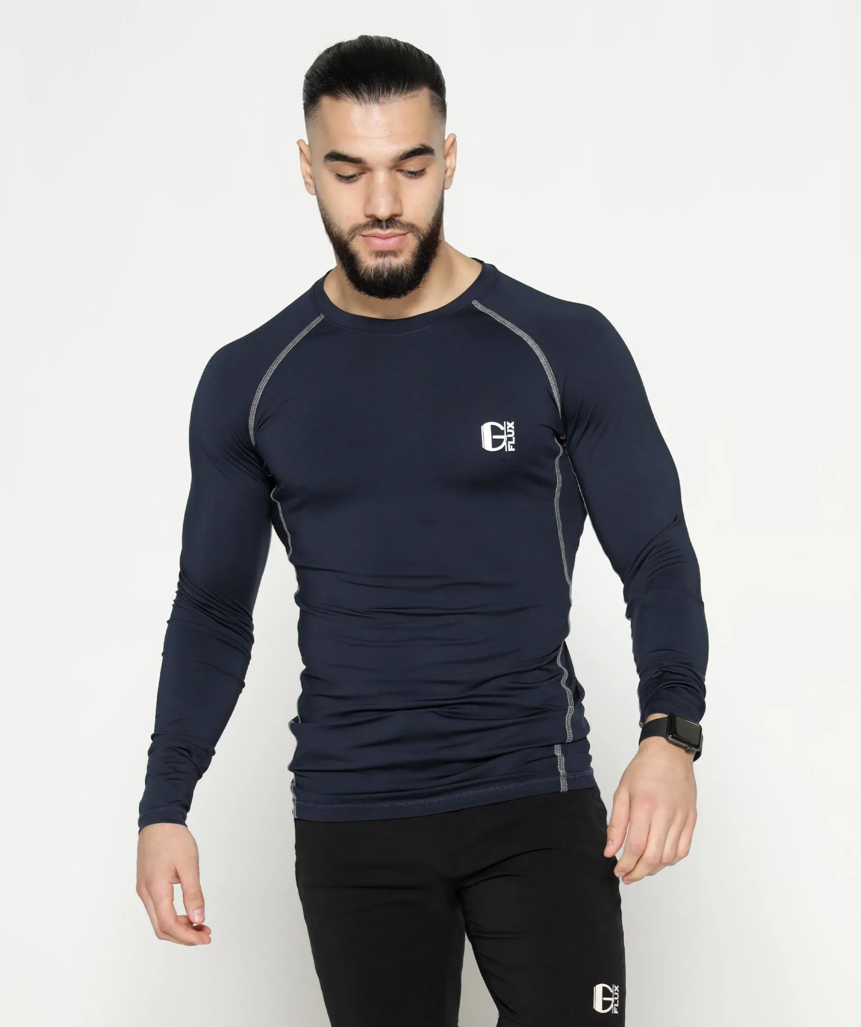 Long Sleeve Compression T | Navy