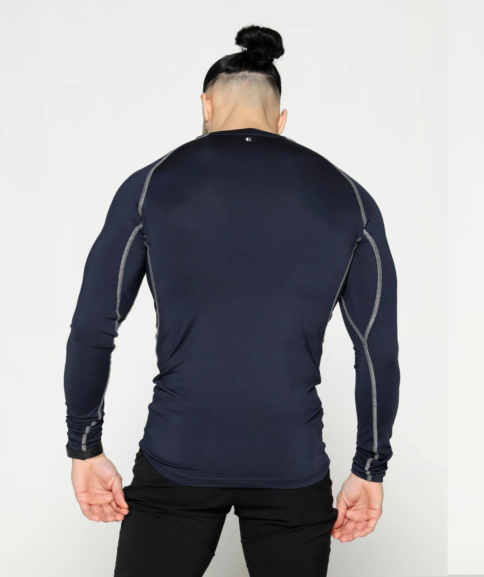 Long Sleeve Compression T | Navy
