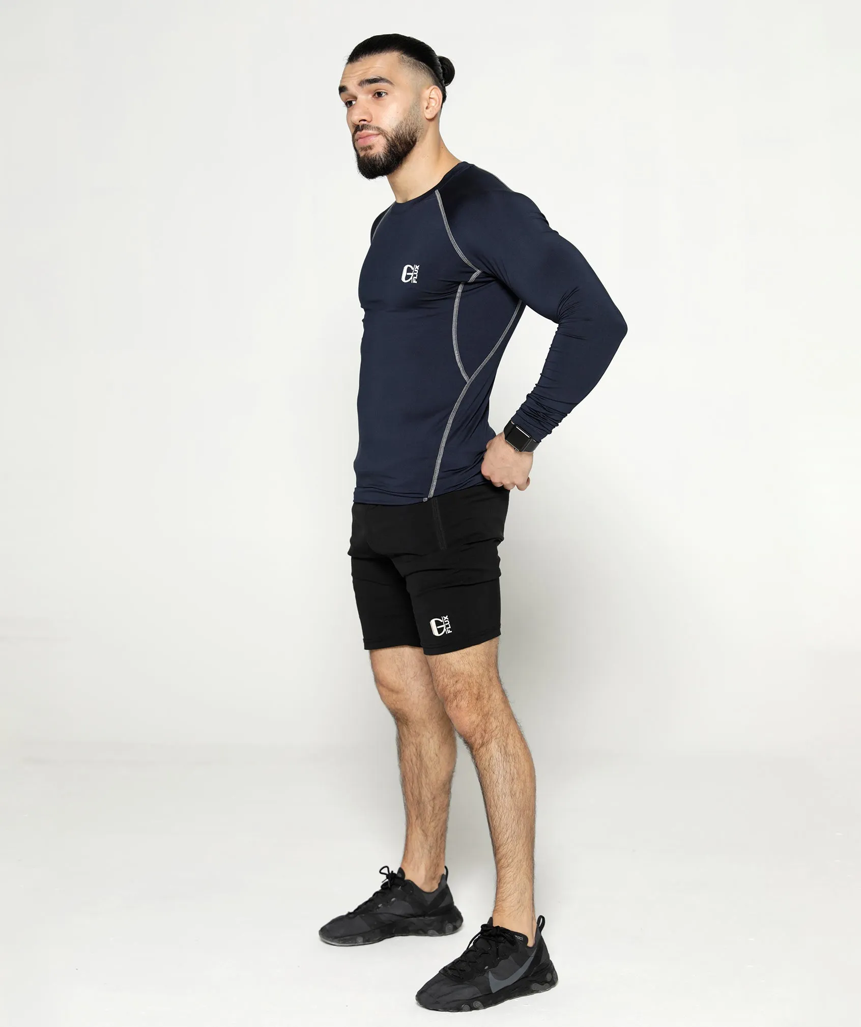 Long Sleeve Compression T | Navy