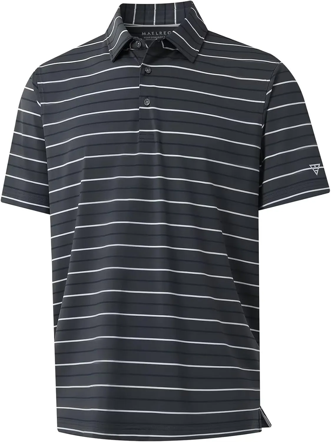 M MAELREG Boys Polo Shirt Short Sleeve Performance Moisture Wicking Dry fit Casual Striped Golf Shirts for Boys