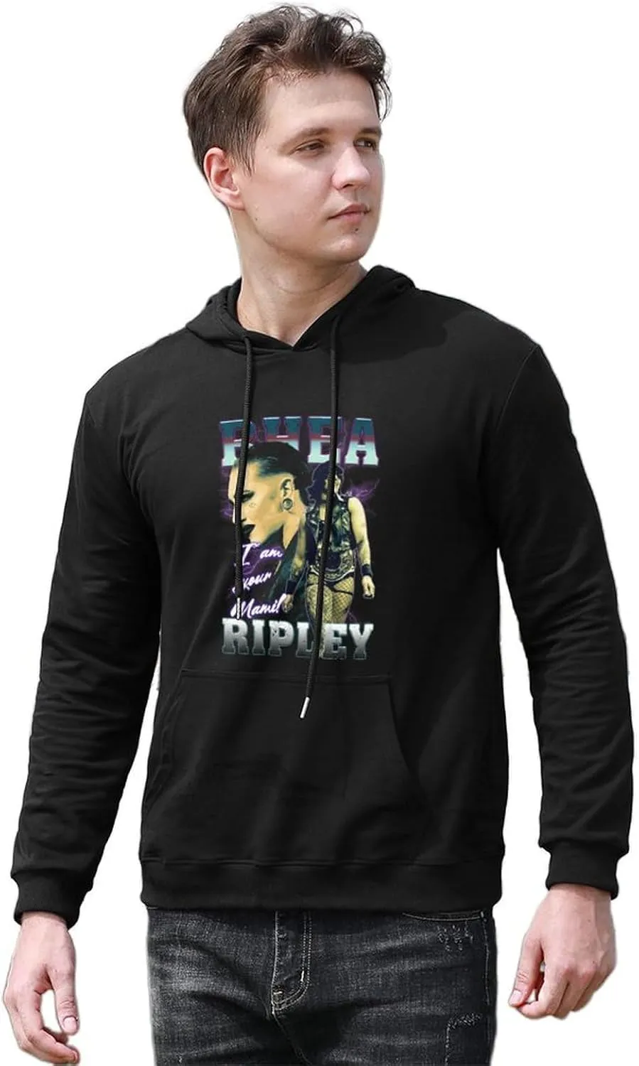 Man Woman Hoodies Oversized Sweatshirts Casual Cotton Hooded Long Sleeve Tops Graphic Clothing