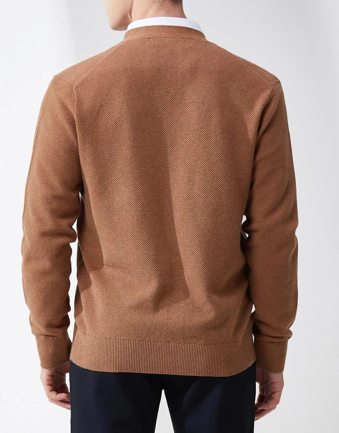 Mens Casual Slim Fit Vneck Long Sleeve Button Down Cardigan Sweater