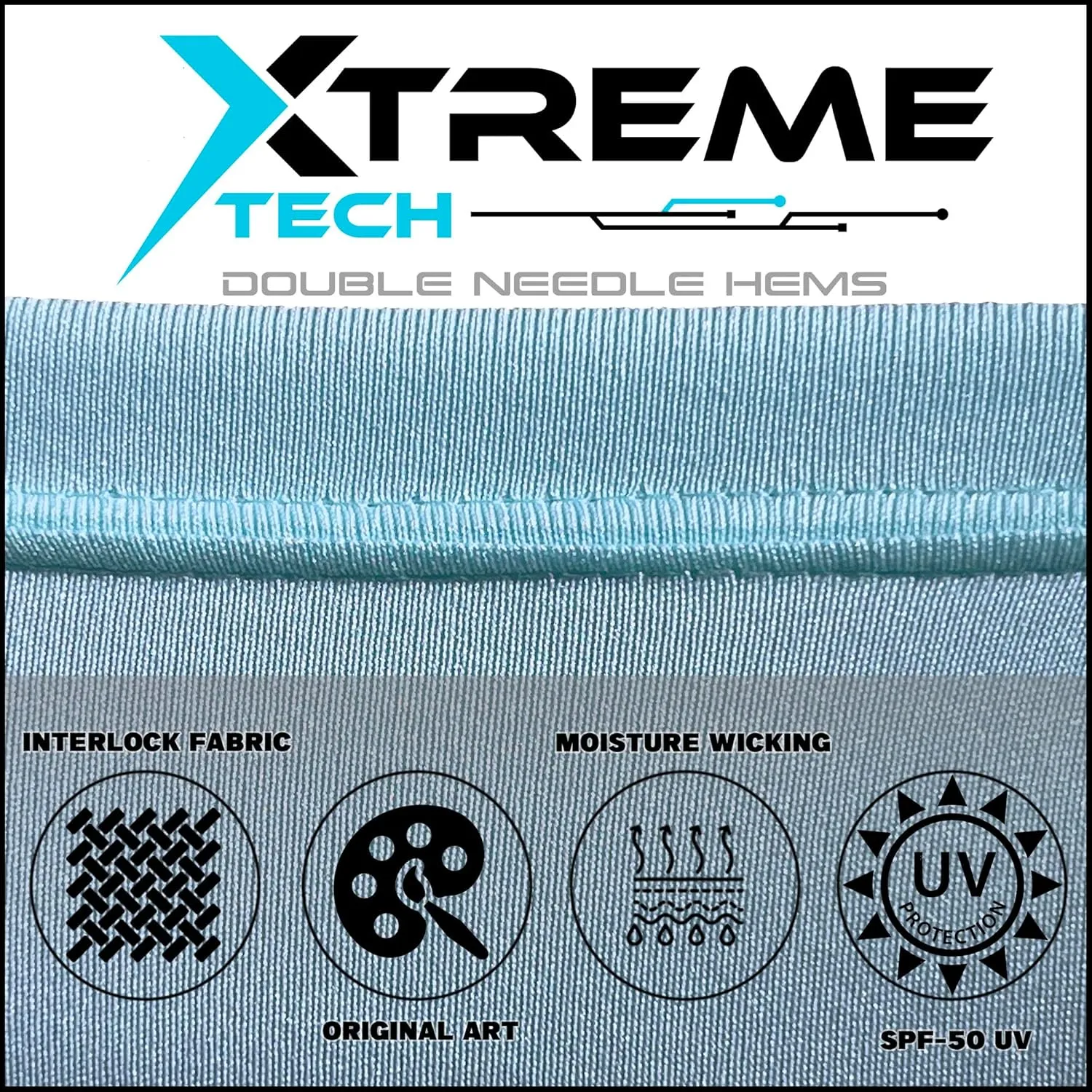 Mens Fishermens Tuna Slam Comfortable Fishing Shirt-UPF 50  Xtreme-Tek Interlocking Fabric, Quick-Dry, Ideal for Anglers