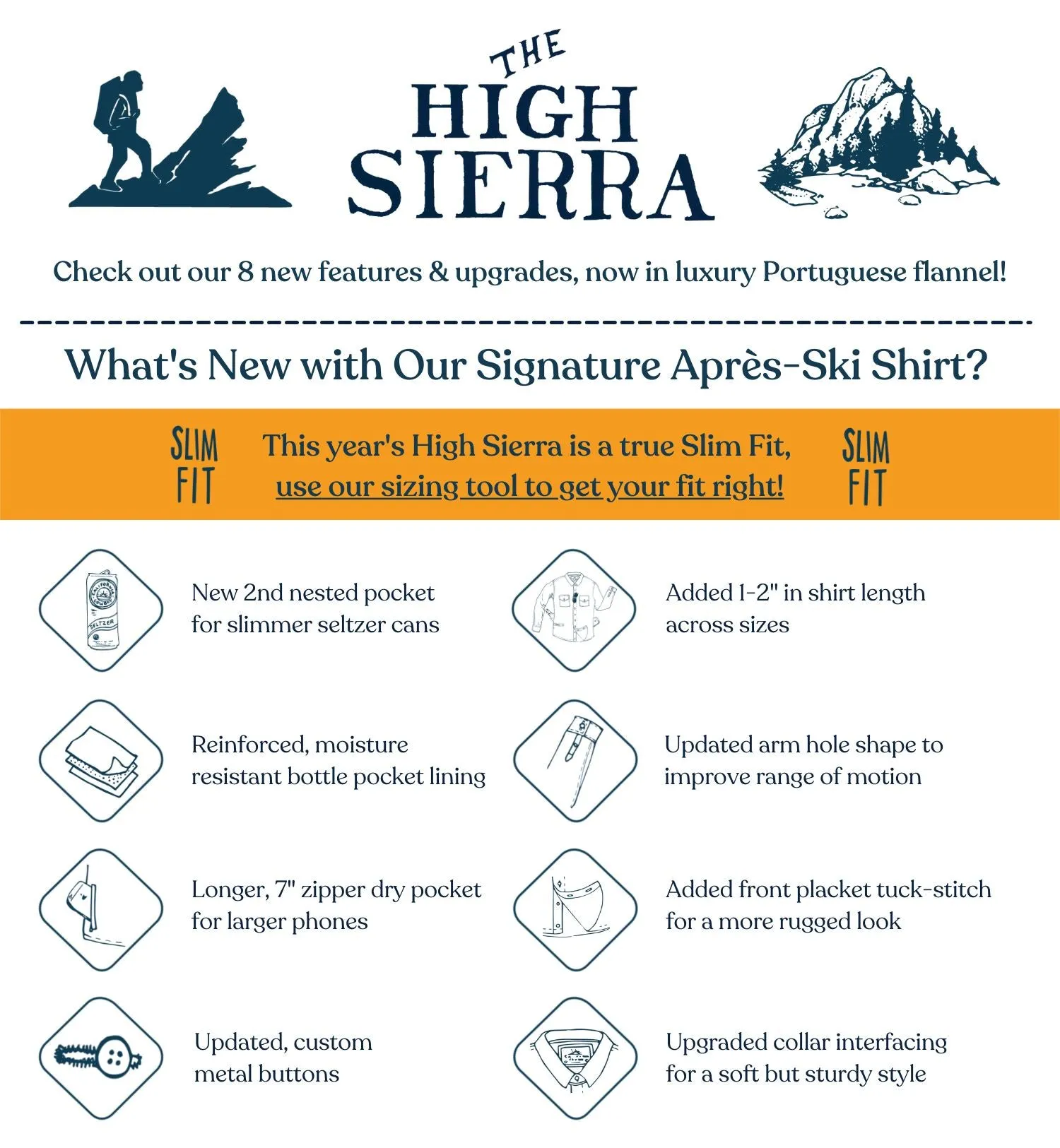 Mens High Sierra Shirt - Campfire Check