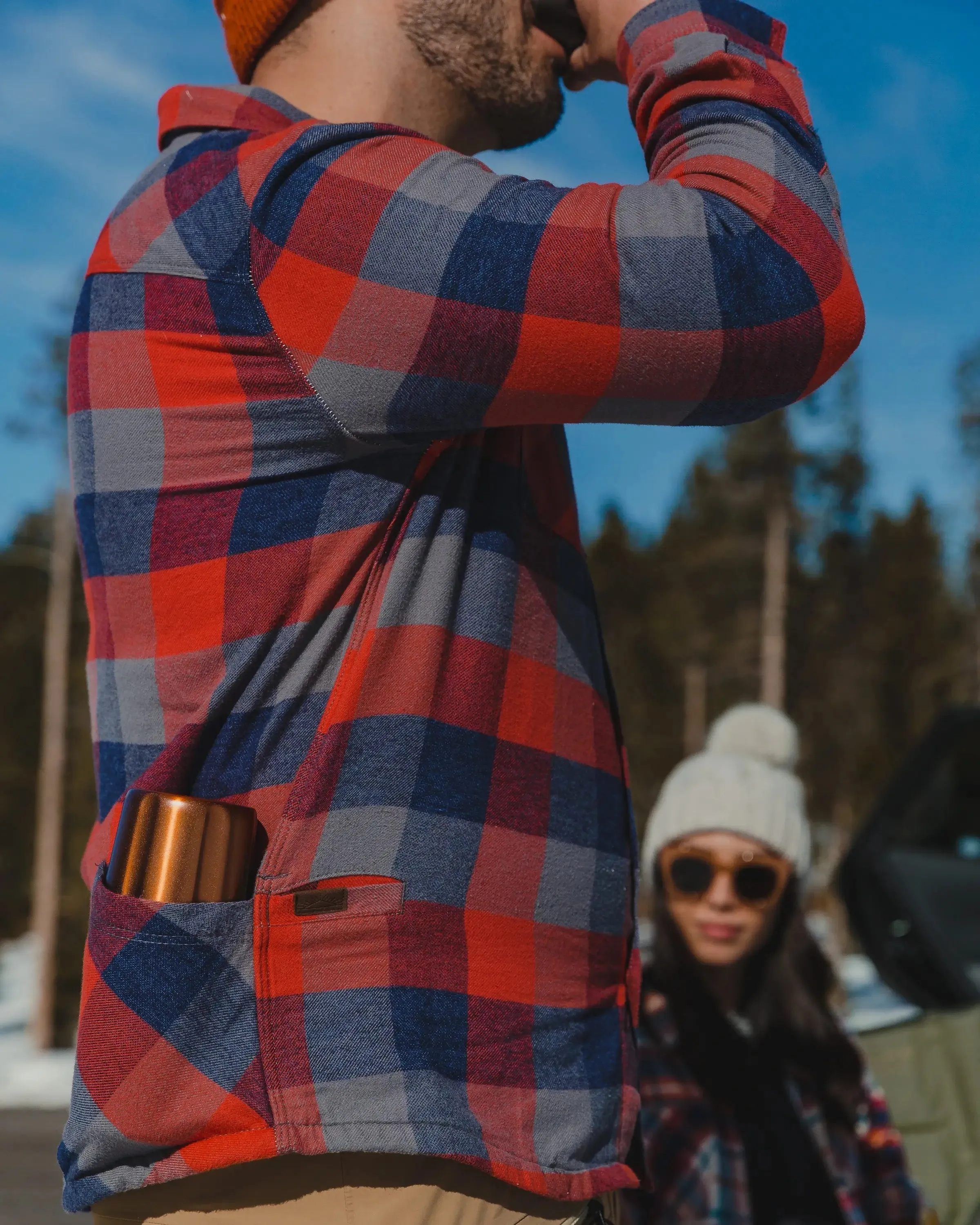 Mens High Sierra Shirt - Campfire Check