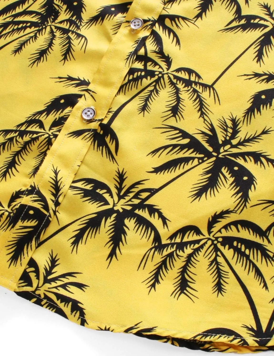 Men's Printed Beach Hawaiian Button-Down Slim fit Dress Shirt