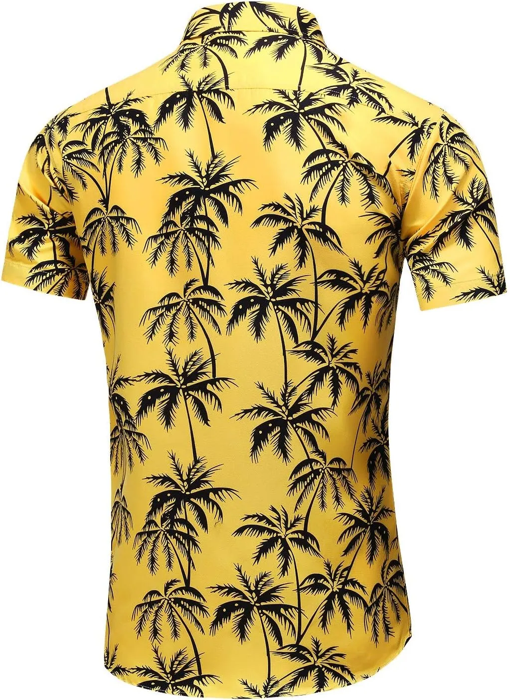 Men's Printed Beach Hawaiian Button-Down Slim fit Dress Shirt