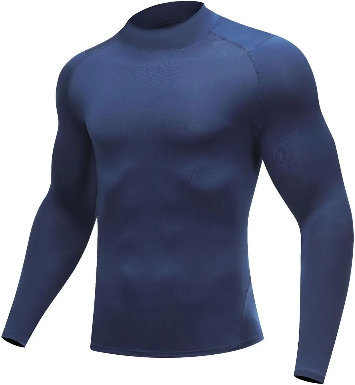 Men's UPF 50  Long Sleeve Rash Guard Compression Shirt Quick Dry Water Surf Swim Shirts Cold Gear Base Layer Ski Top