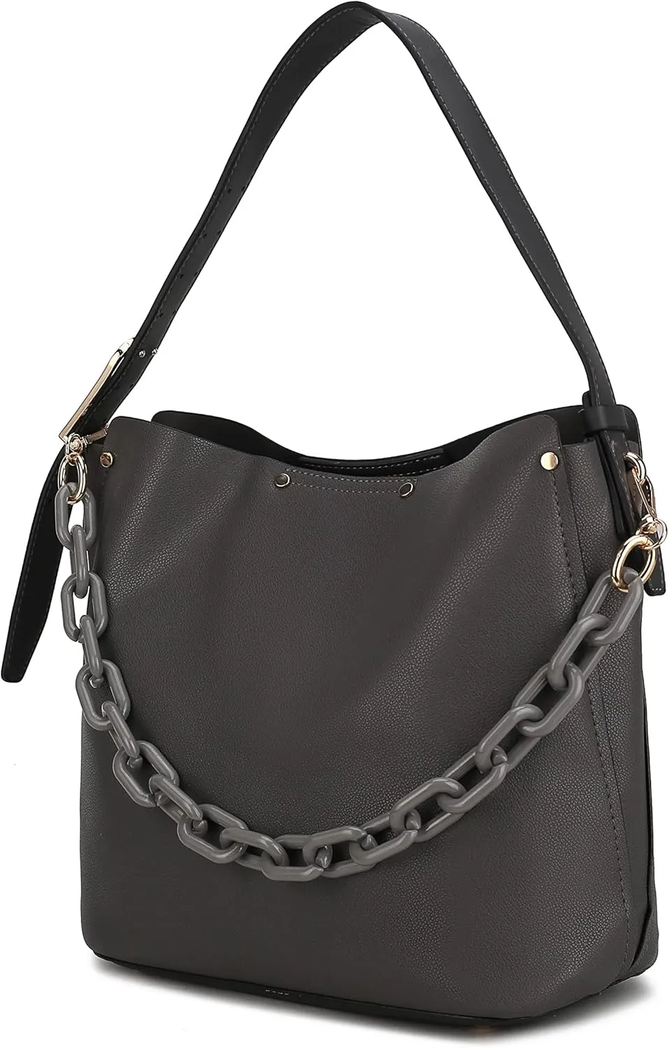 MKF Collection Hobo bag, Top Handle Handbag, Pu Leather Shoulder Purse