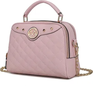 MKF Collection Satchel Bag for Women, Crossbody Handbag Top-Handle Purse