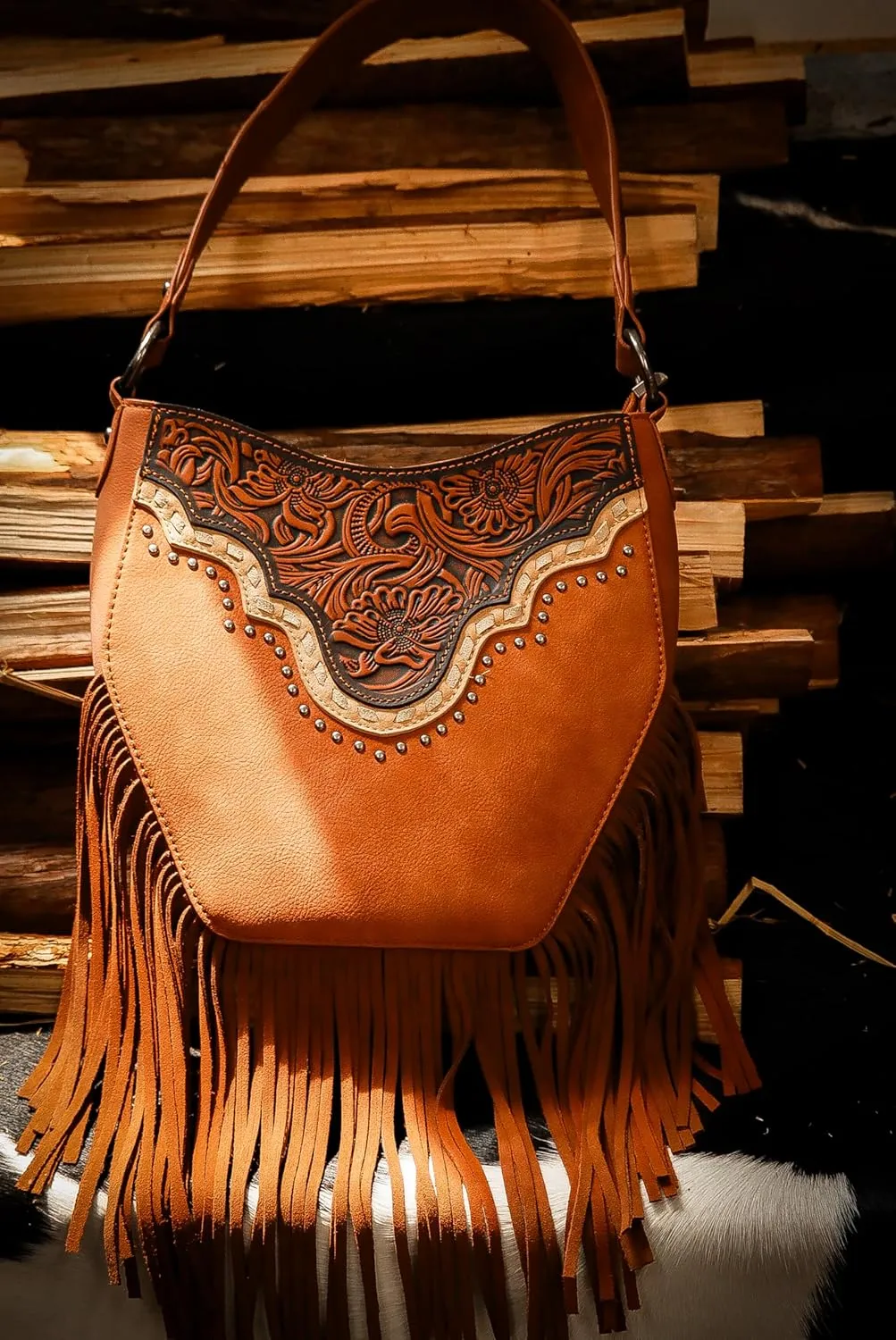 Montana Western Fringe Hobo Bags for Women Top Handle Shoulder Purses